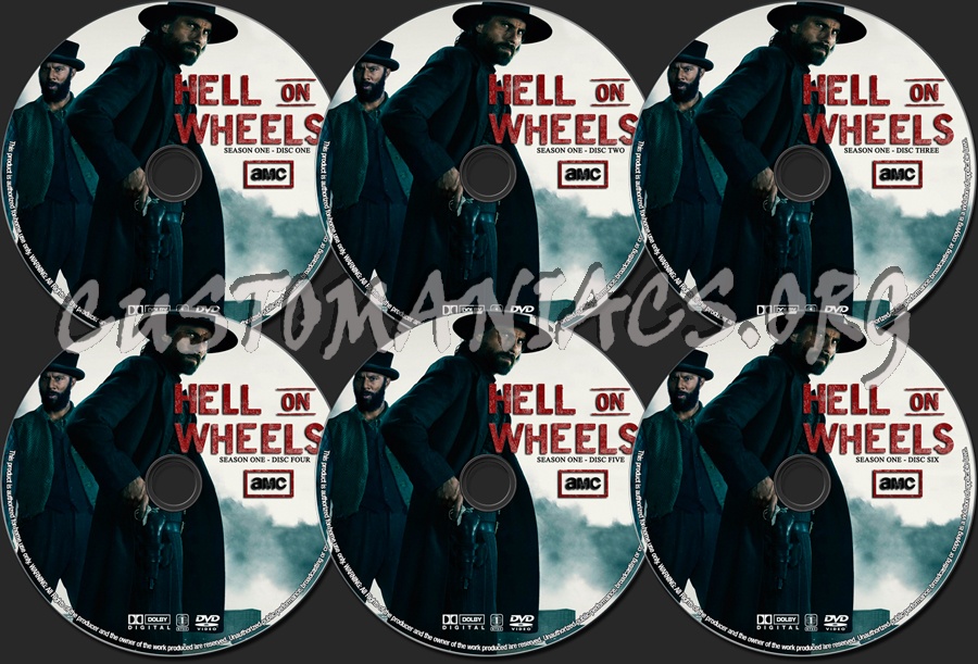 Hell On Wheels Season One dvd label