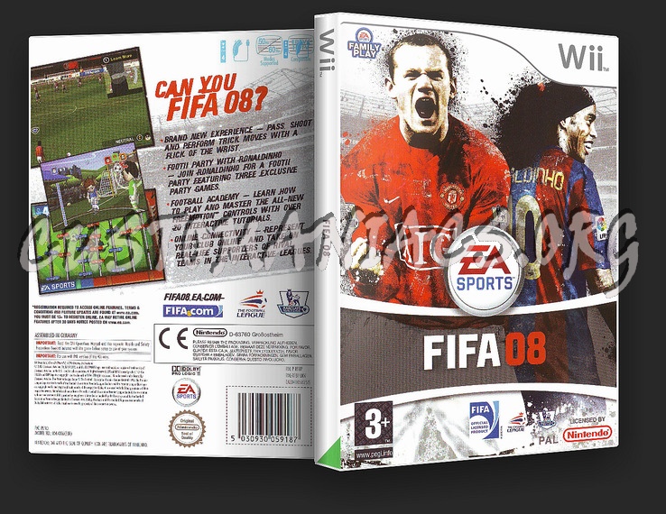 Fifa 08 dvd cover