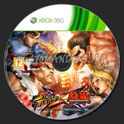 Street Fighter X Tekken dvd label