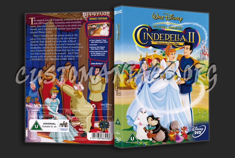 Cinderella II Dreams Come True dvd cover