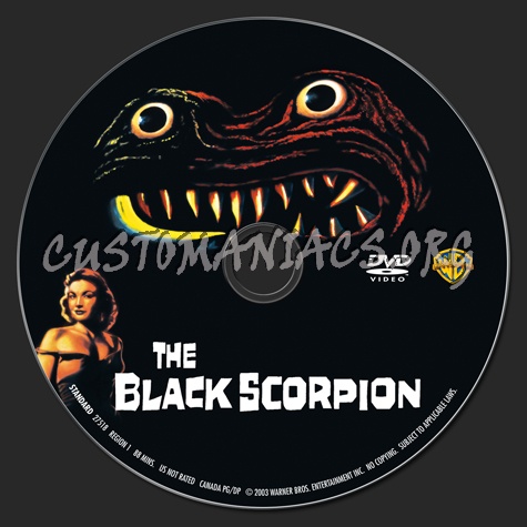 The Black Scorpion dvd label