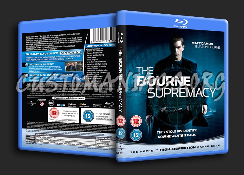 The Bourne Supremacy blu-ray cover