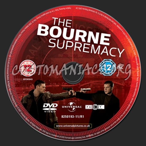 The Bourne Supremacy dvd label