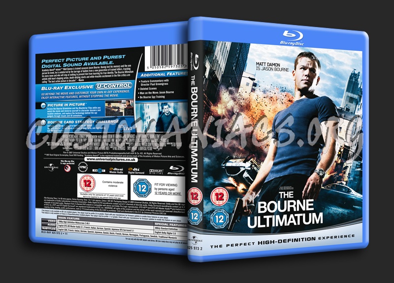 The Bourne Ultimatum blu-ray cover