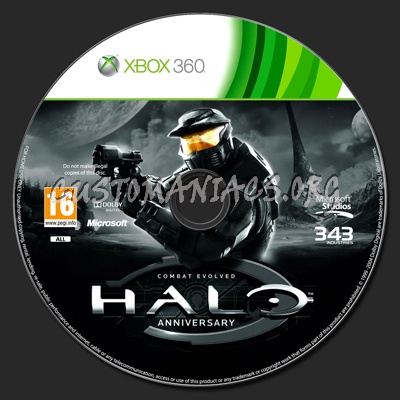 Halo: Combat Evolved Anniversary dvd label