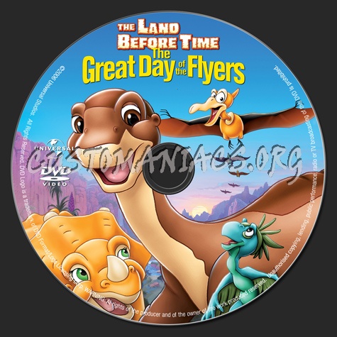 The Land Before Time 12: The Great Day of the Flyers dvd label