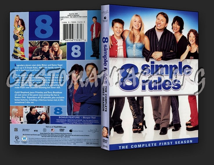 8 Simple Rules The Complete First Season dvd cover