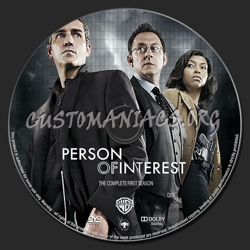 Person of Interest Season 1 dvd label