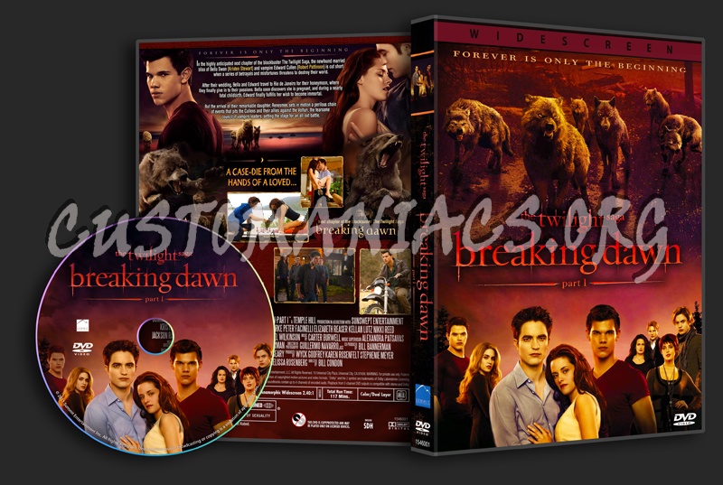 The Twilight Saga Breaking Dawn - Part 1 dvd cover