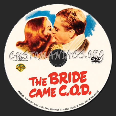 The Bride Came C.O.D. dvd label