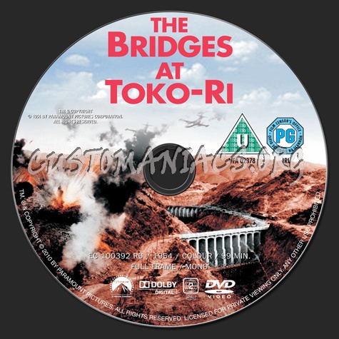 The Bridges at Toko-Ri dvd label