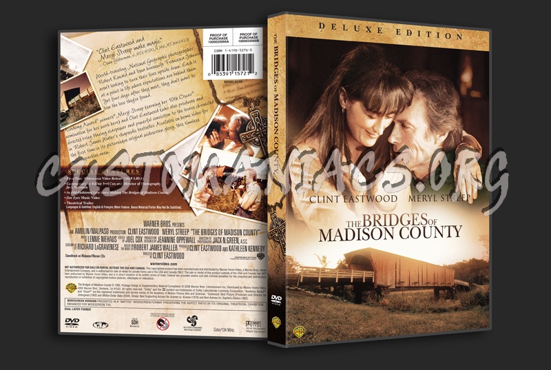 The Bridges of Madison County dvd cover