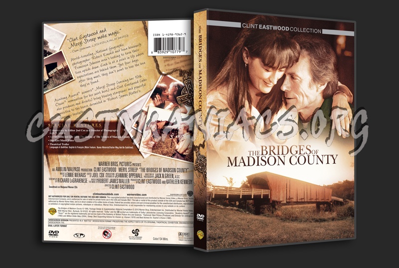 The Bridges of Madison County dvd cover