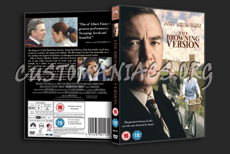 The Browning Version dvd cover