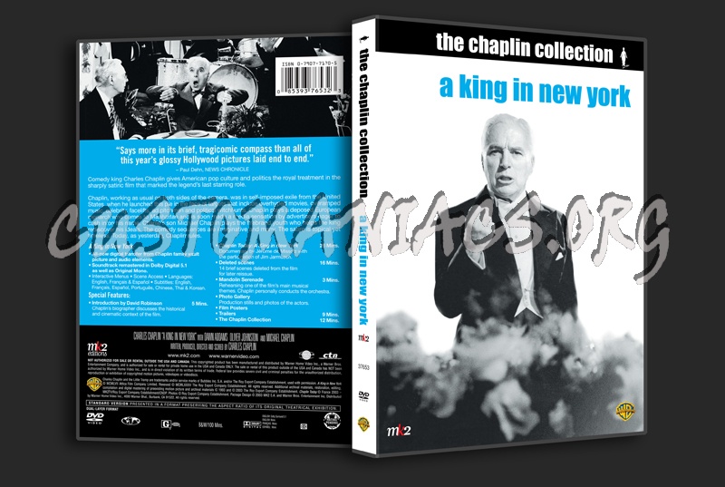 The Chaplin Collection: A King in New York dvd cover