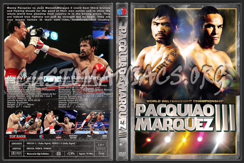 Pacquiao vs Marquez 3 dvd cover