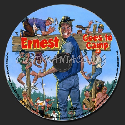 Ernest Goes To Camp dvd label