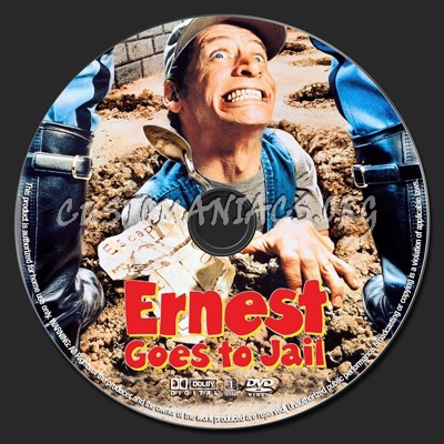 Ernest Goes To Jail dvd label