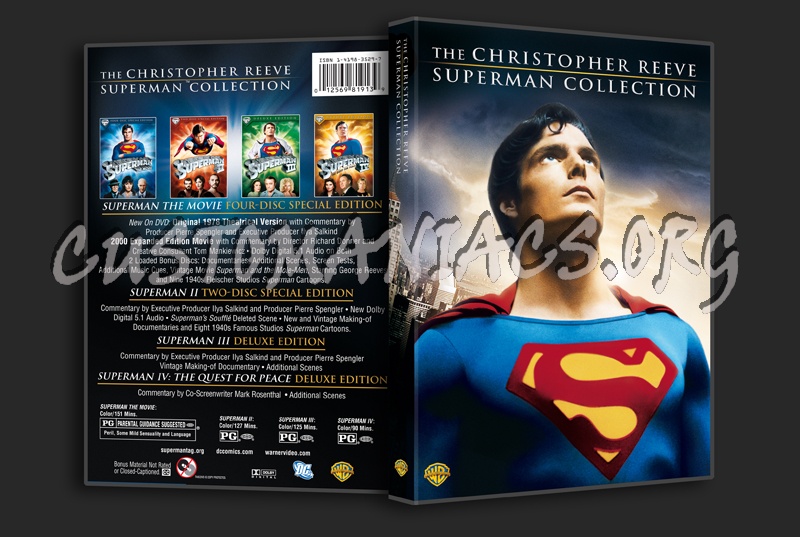 The Christopher Reeve Superman Collection dvd cover