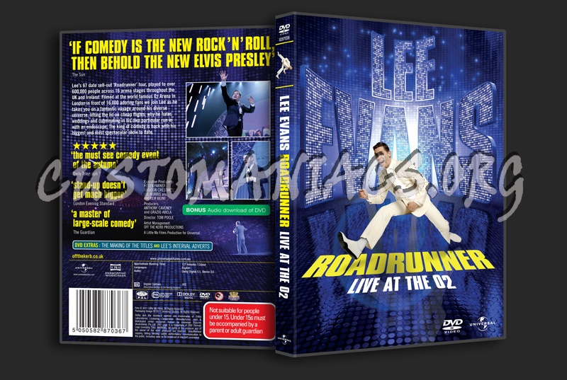 Lee Evans: Roadrunner - Live At The O2 dvd cover