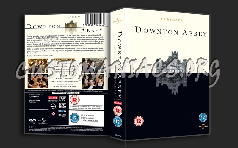 Downton Abbey Series 1&2 dvd cover