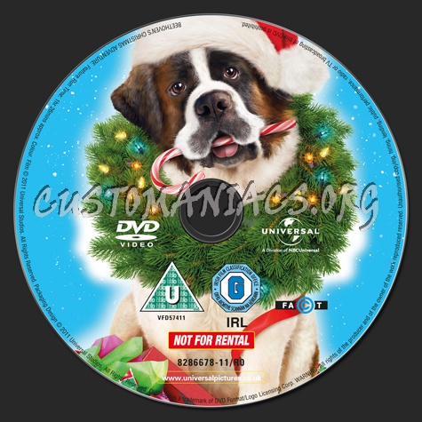 Beethoven's Christmas Adventure dvd label