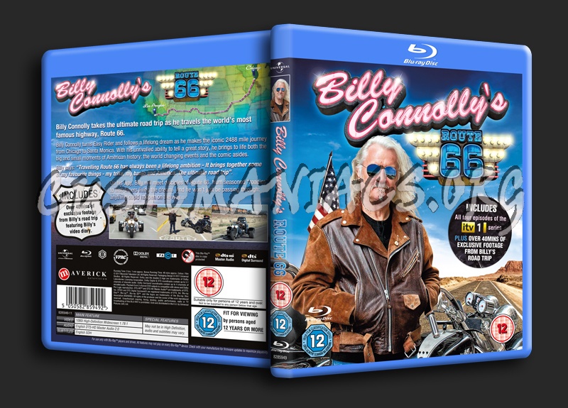 Billy Connolly's Route 66 blu-ray cover