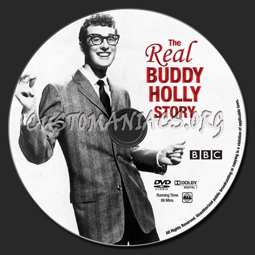 The Real Buddy Holly Story dvd label