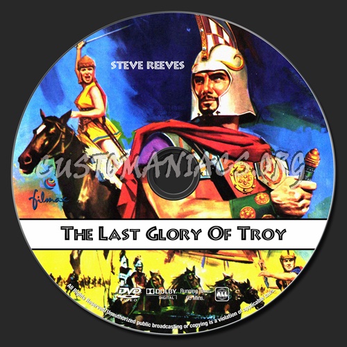 The Last Glory Of Troy dvd label