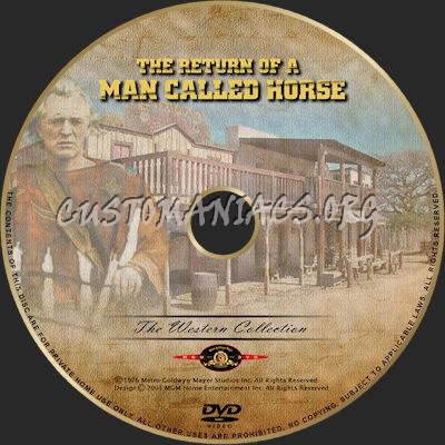 The Return of a Man Called Horse dvd label