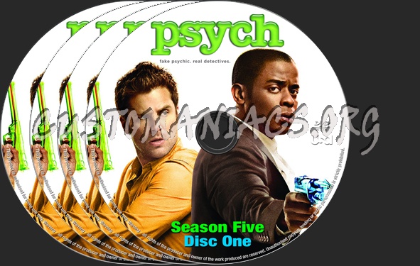 psych Season 5 dvd label