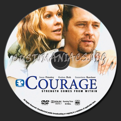 Courage dvd label