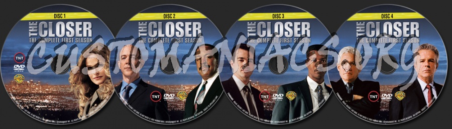 The Closer Season 1 dvd label