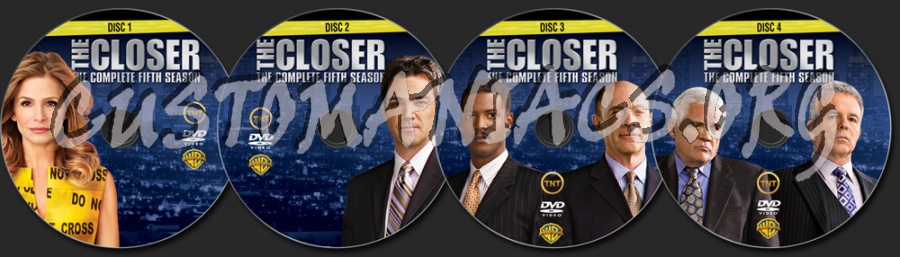 The Closer Season 5 dvd label