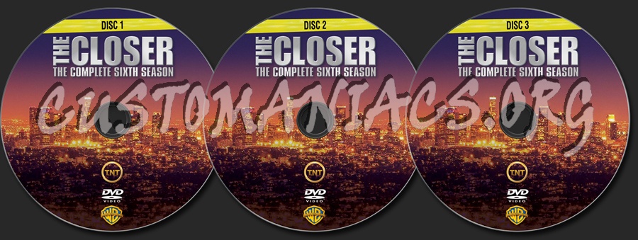 The Closer Season 6 dvd label