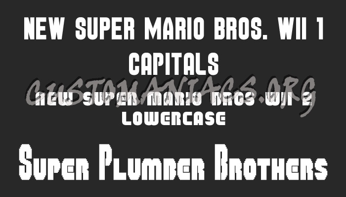 "Super Mario" Fonts 