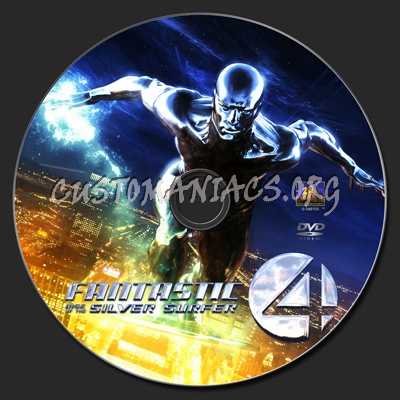 Fantastic Four Rise of the Silver Surfer dvd label