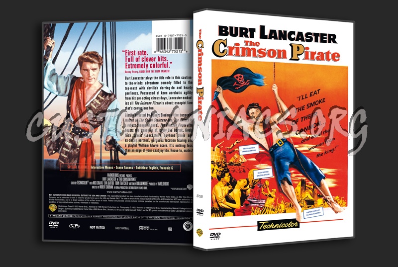 The Crimson Pirate dvd cover