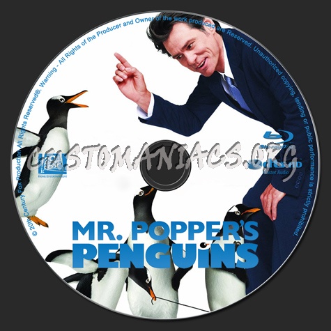 Mr. Poppers Penguins blu-ray label