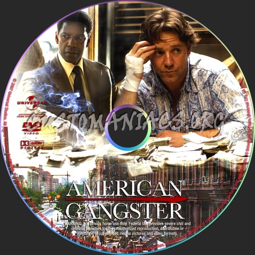 American Gangster dvd label