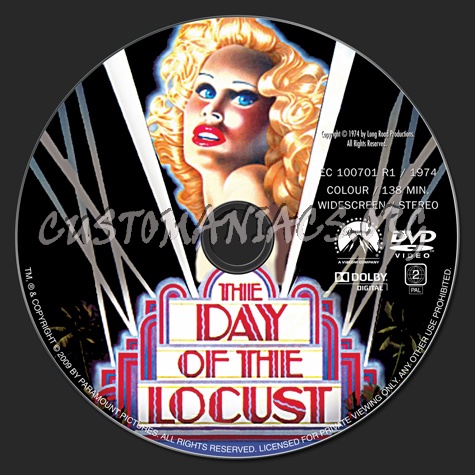 The Day of the Locust dvd label