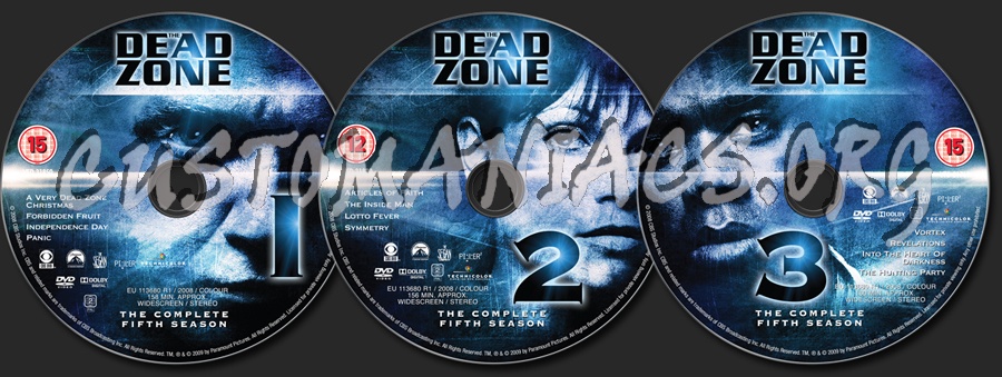 The Dead Zone Season 5 dvd label