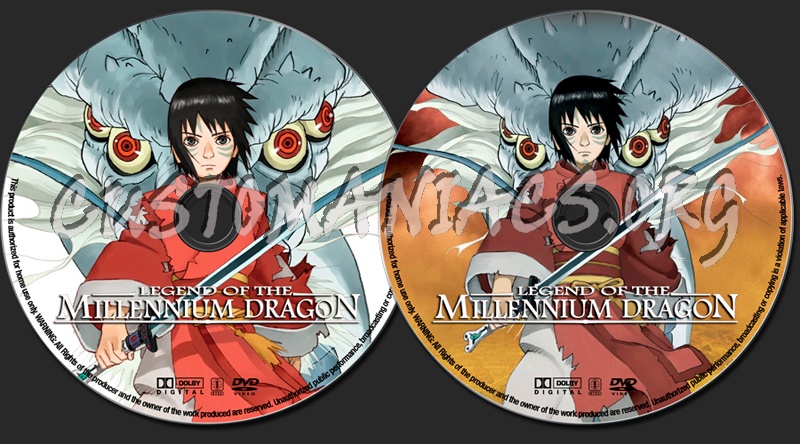 Legend Of The Millennium Dragon dvd label
