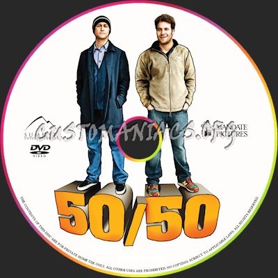 50/50 dvd label