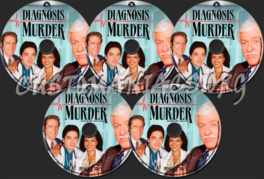 Diagnosis Murder Season 1 dvd label