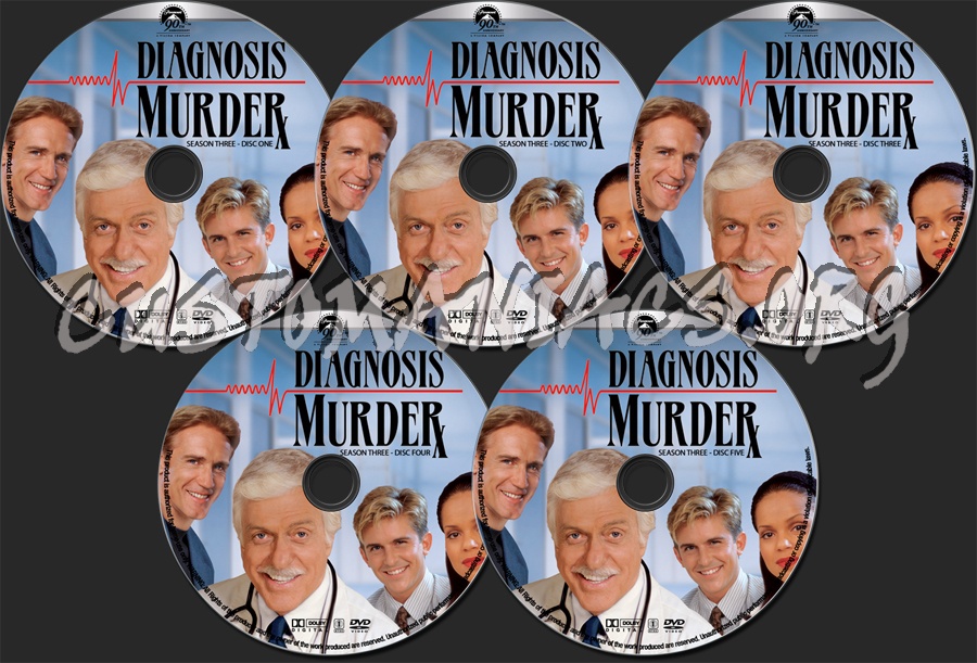 Diagnosis Murder Season 3 dvd label