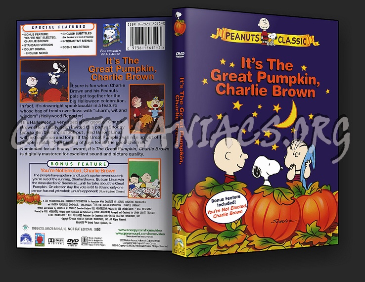 It's The Great Pumpkin, Charlie Brown dvd cover