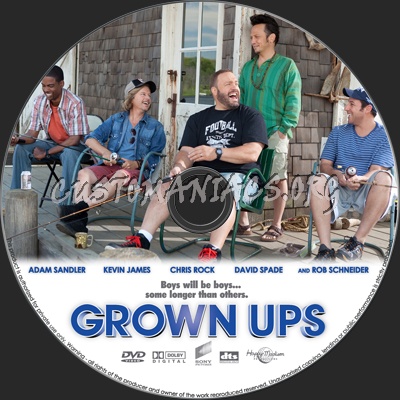 Grown Ups dvd label