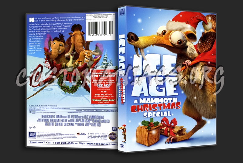 Ice Age: A Mammoth Christmas dvd cover