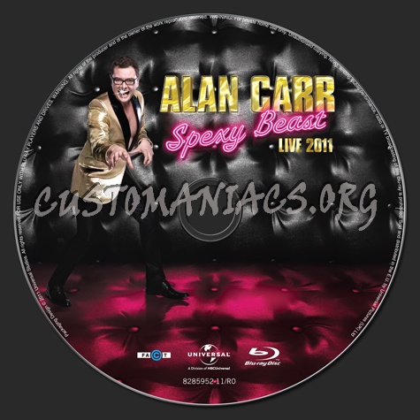 Alan Carr Spexy Beast blu-ray label